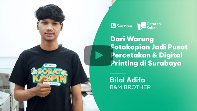 testimoni kasir pintar pro dari b&m brother sebuah usaha percetakan digital di surabaya